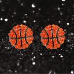 Boutique Earrings Elegant Crystal Basketball Earrings Photo 3