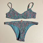 Solid & Striped  Rachel Bikini Top and Bottom in Ditsy Floral Size Medium Photo 0