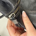 The Sak  Black Leather Drawstring Backpack Bag Purse Women’s Boho Classic Photo 4
