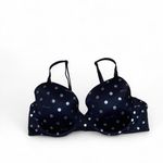 PINK - Victoria's Secret VS PINK black with silver polka dots wear everywhere t shirt bra Photo 1