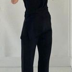 Theory sleeveless twisted top in silk georgette in black, size P (XS) Photo 2