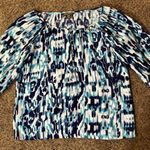 Tommy Bahama  Blouse Womens M Used Blue White Photo 13