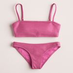 l*space L* Rebel Top & Sandy Bottom Bikini Pink Shimmer Metallic Small Photo 2