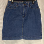 Gloria Vanderbilt  Classic Blue Pencil Skirt Photo 0