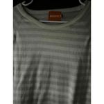 WISPR Gray and White Striped Long Sleeve Top with Contrasting Sleeves size XS Photo 5