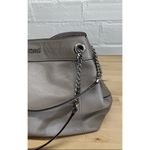 Michael Kors Gray Pebble Leather Jet Set Chain Strap Double Shoulder Bag -M Photo 1