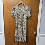 Boden Knot Front Jersey Short Sleeve Mini Dress Floral Marigold Black 10 Yellow Photo 10