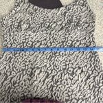 Free People  Racer Back Mini Dress Leopard Jersey Gray Women’s Large Photo 8