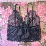 coquette black lace bow lingerie cami tank top Photo 5