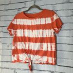 Natural Reflections Orange & White Tie‑Dye Tee Sz S/P Cotton Streetwear Festival Photo 6