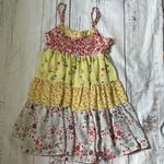 Vintage Havana Tiered Mixed Floral Pattern
Dress Yellow Size S Gold Photo 0