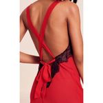 Adore Me Lilith Babydoll Red With Black Lace Sash Tie Closure XL Photo 1