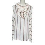 Billabong Women’s Striped Bonfire Beach Sweatshirt Size S Hooded Sweater Photo 5