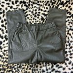 A New Day Olive Green Vegan Faux Leather Pants M Photo 1