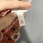 Madewell Red Embroidered Gingham Scalloped Hem Preppy Cottagecore Tank Top S Photo 3