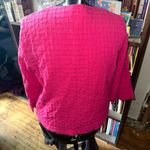Chico's Chico’s textured artsy hot pink lined business casual blazer Photo 1