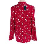 Karen Scott X-Large Top Holiday Penguins Snowflake Long Sleeve Stretch Mock Neck Photo 3