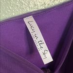 Lucy in the Sky Deep Purple Ruched Mini Dress Photo 3