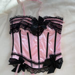 Sugar Thrillz Pink and Black Corset Photo 0