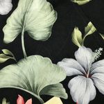 Tommy Bahama Vintage Silk Wrap Skirt Women's Small Tropical Floral Black Buttons Photo 10