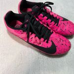 Nike  Pink and Black Athletic Shoes with Speckled Design Photo 1