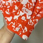 Nine West  Orange and White Tie Front Blouse Size XS Photo 8