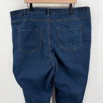 ELLOS Bootcut Jeans Size 24 NEW Plus Curvy Dark Wash Denim Cotton Stretch NWOT Blue Photo 6