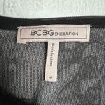 BCBGeneration  Blouse Top Womens M Black Sheer Witchy‎ Gothic Whimsygoth Coquette Photo 8