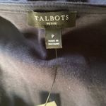 Talbots women's size P navy blue sleeveless v-neck stretchy tank top summer new Photo 7
