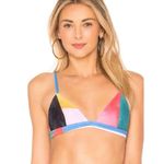 Mara Hoffman Astrid Multicolor UPF 50 Triangle Bikini Swimsuit Top Size Small Photo 1