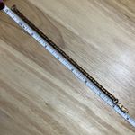 Artisan Vintage Designer Box Link Chain Bracelet 8" Gold Tone Photo 11