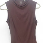 Christian Siriano Size xs sleeveless mock neck top tank top shirt 96% rayon Purple Photo 0