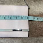 Lunar Elegance Womens Satin Flap Chain Strap Clutch Evening Silver Pale Pink OS Photo 4