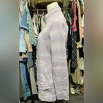 Women's Deux More Double Knit Pullover Tunic Mock Turtleneck Sweatshirt Purple Photo 2