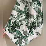C&C California  100% linen floral tropical green boho button sleeveless top Photo 4