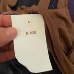 Run The World Nation Womens Brown Strappy Bra Crop Top S Small Bust 30” 32” NWT Tan Photo 3