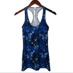 Lululemon Cool Racerback Tank Top Windy Blooms Sapphire Size 4 Floral Print Photo 1