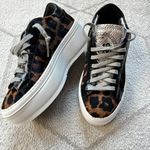 P448 NIB Leopard Print Platform Sneakers Size EU 36 Photo 4