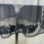 malene birger sheer tank top beaded silk strappy tie tank top 34 shirt lingerie Black Size M Photo 1