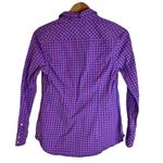Vineyard Vines  Womens Classic Checkered Long Sleeve Button Down Size 6 Pink Blue Photo 2