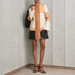 Alexis Cameron Dress in Multi Patchwork Large New asis Womens Vegan Faux Leather Photo 10