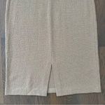 St. John Round Neck Sleeveless Bodycon Knee Length Dress in Tan Beige Size 6 Photo 8