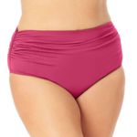 Anne cole  High Waist Bikini Bottom in Berry, Size 16 NEW w/Tag Photo 1