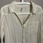 Soma  Cotton Gauze Long Sleeve Notch Collar Pajama Top Photo 3