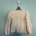 Club Monaco  Cream White Long Sleeve Balloon Sweater Top Sz XS Photo 3