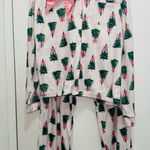 Tahari  soft and cozy pajama set green/pink size L Photo 0