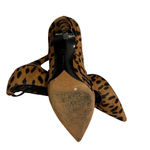 TABITHA SIMMONS Leopard Print High Heel Size US 8 Excellent Condition Black Photo 3