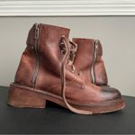 Vintage Foundry Co. Brown Allison Women’s Combat Leather Ankle Boots Size 7.5 Photo 4