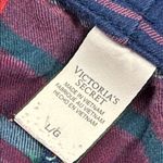 Victoria's Secret  Plaid Red Navy Blue VS Pajama Pants Size Large EUC #5982 Photo 3