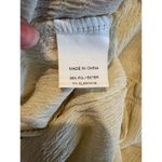 Textured Cream Long Sleeve Romper Women’s Large Puff Sleeve Keyhole Back Dressy Photo 7